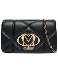 Love Moschino - Gepolsterte Umhängetasche Mit Kettenriemen - Lyst