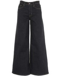 Levi's - Jeans ,Blauw ,Katoen 728 High Rise Wide Leg Jeans - Lyst