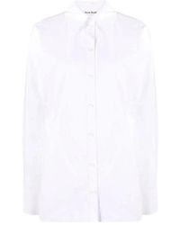 Acne Studios - Camicia bianca a maniche lunghe - Lyst
