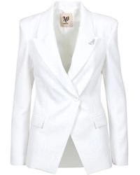 Aniye By - Jassen ,Wit ,Leer Slim Blazer - Lyst