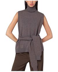 Rohe - Truien & Vesten ,Grijs ,Wol Double-Layer Turtleneck Sweater - Lyst