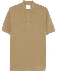 Isabel Marant - Besticktes Polo-Shirt Mit Knopfleiste - Lyst
