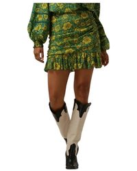 Harper & Yve - Rokken ,Veelkleurig ,Groene Minirok Jess-Sk - Lyst