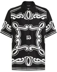 Dolce & Gabbana - Chemise en soie de bandana de - Lyst