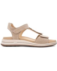 Ara - Ledersandalen Mit Knöchelriemen - Lyst