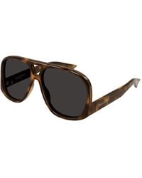 Saint Laurent - Schwarz/graue sonnenbrille sl 652/f solace,havana/graue sonnenbrille sl 652/f solace - Lyst