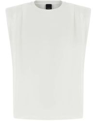 Pinko - Tops ,Wit ,Katoen Myranda Cotton Jersey Sweater - Lyst