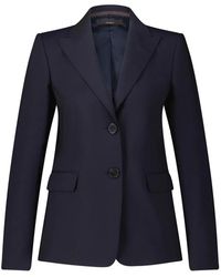 Windsor. - Jassen ,Blauw ,Wol Elegante Wollen Stretch Blazer - Lyst
