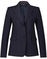 Windsor. - Jassen ,Blauw ,Wol Elegante Wollen Stretch Blazer - Lyst