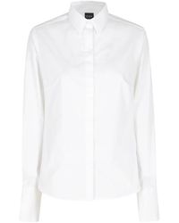 Fay - Overhemden ,Wit ,Katoen Camicia Slim Basic - Lyst