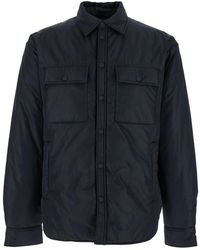 DSquared² - Jassen ,Zwart ,Nylon Zwarte Gewatteerde Nylon Overhemdjas - Lyst