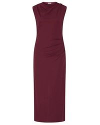 Marella - Kleedjes ,Rood ,Polyester Scuola Jersey Jurk - Lyst