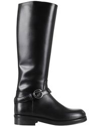 Coperni - Schoenen ,Zwart ,Leer Zwarte Leren Cavalier Riem Laars - Lyst
