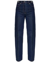 Versace - Jeans ,Blauw ,Katoen Straight-Leg Jeans - Lyst