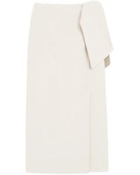 Max Mara - Rokken ,Wol Winter Wool Blend Asymmetric Skirt - Lyst