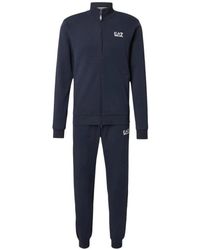 EA7 - Fitness ,Blauw ,Katoen Training Sets - Lyst