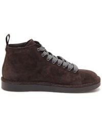 Pànchic - Ankle Boot Suede Microfibre Lining Ebony - Lyst
