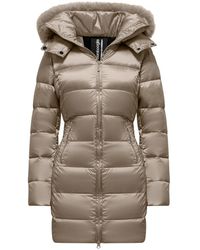 Bomboogie - Gezellige Nylon Donsjas Met Bontrand - Lyst