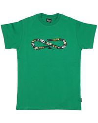 Propaganda - Tops ,Groen ,Katoen Slangenprint Logo Tee Groen - Lyst