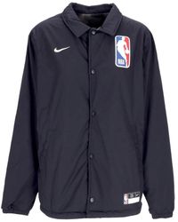 Nike - Coach Jacket Nba Team 31 Courtside Omkeerbaar Herenjack Zwart - Lyst