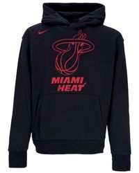 Nike - Herenhoodie Nba Fleece Po Essential Miahea Zwart - Lyst