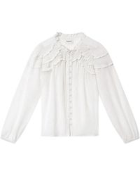 Isabel Marant - Overhemden ,Wit ,Katoen Christa Blouse - Lyst