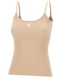 Courreges - Reedition Rib Knit Tank Top - Lyst