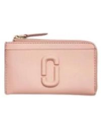Marc Jacobs - Accessoires ,Roze ,Leer Covered J Marc Top Zip Multi Wallet - Lyst