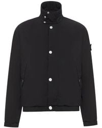 Stone Island - Jassen ,Zwart ,Light Compact Touch Jacket - Lyst