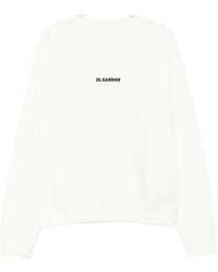 Jil Sander - Sweatshirt Met Logo-Print - Lyst