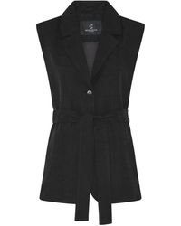 Bruuns Bazaar - Jassen ,Zwart ,Leer Blazers - Lyst