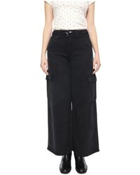 Levi's - Jeans ,Zwart ,Katoen Baggy Dad Cargo Broek - Lyst