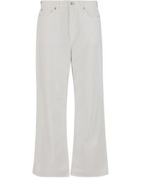 Rag & Bone - Jeans ,Wit ,Katoen Witte Wijde Pijp Katoenmix Jeans - Lyst