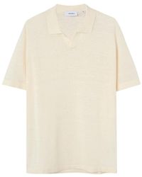 Les Deux - Tops ,Wit ,Katoen Witte Polo T-Shirt Enmanuel - Lyst