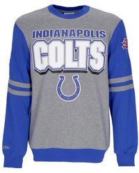 Mitchell & Ness - Hoodies & Sweatvesten ,Grijs ,Katoen Nfl Crewneck Sweatshirt Indianapolis Colts - Lyst