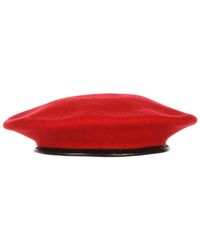 Kangol - Roter Woll Flat Cap Hut - Lyst