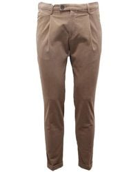Michael Coal - Slim Fit Italiaanse Katoenen Broek - Lyst