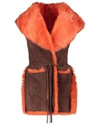 Alberta Ferretti - A3904 Fur Vest - Lyst