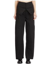 Yehuafan - Wide Trousers - Lyst