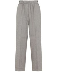 Peserico - Straight Trousers - Lyst