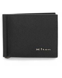 Kiton - Geldbörse Mit Reißverschluss Aus Saffiano-Leder - Lyst