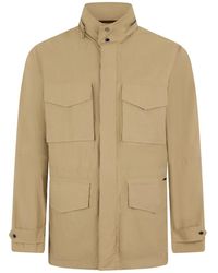 Moorer - Jassen ,Polyester Jacket Met Knoopsluiting - Lyst