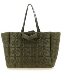 Ganni - Quilted Re-Tech Xxl Tote - Lyst