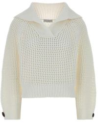 Brunello Cucinelli - V-Neck Knitwear - Lyst