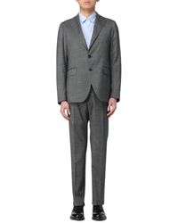 Tagliatore - Kostuums ,Grijs ,Single Breasted Suit - Lyst
