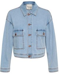 My Essential Wardrobe - Hellblaue Waschung Denim Jacke - Lyst