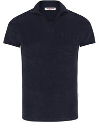 Orlebar Brown - Badstof Polo - Lyst