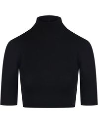 Max Mara - Truien & Vesten ,Zwart ,Canale Cropped Sweater - Lyst