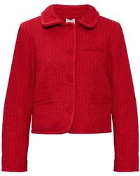 Posse - Jassen ,Rood ,Tweed Jacqueline Tweed Blazer - Lyst