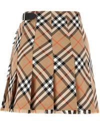 Burberry - Short Skirts - Lyst